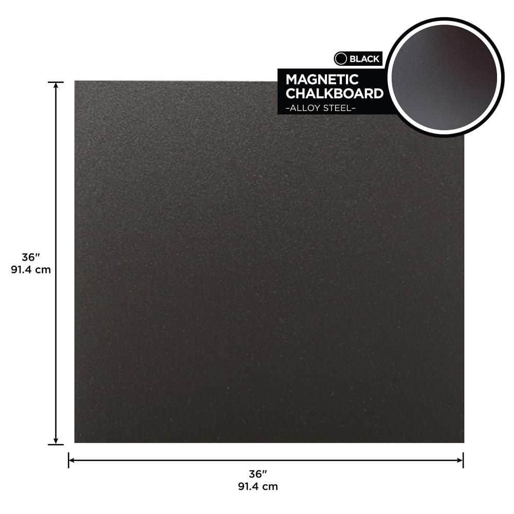 3 ft. x 3 ft. Magnetic Chalkboard - Hercitys