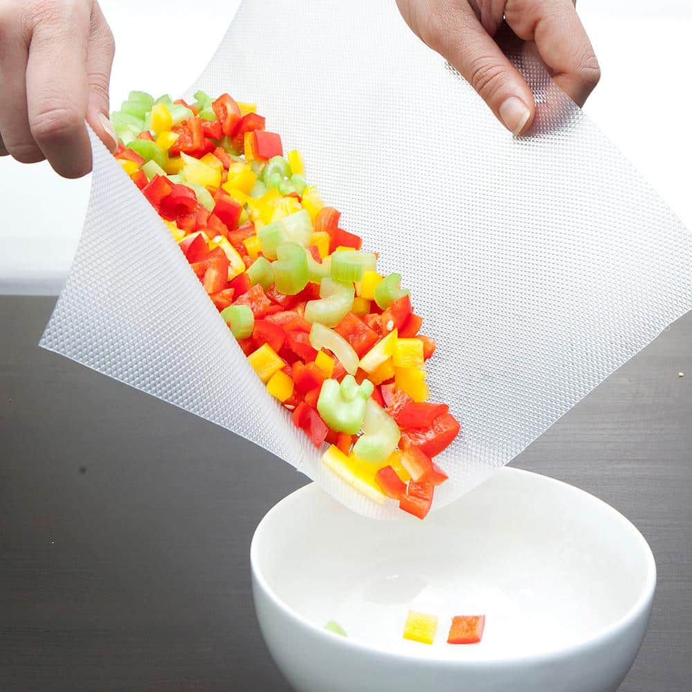 5-Pack Clear Plastic E-Z Board Disposable Cutting Board 20 sf 13.75 in. L x 3.125 in. W x 3.75 in. H (1-Piece) - Hercitys