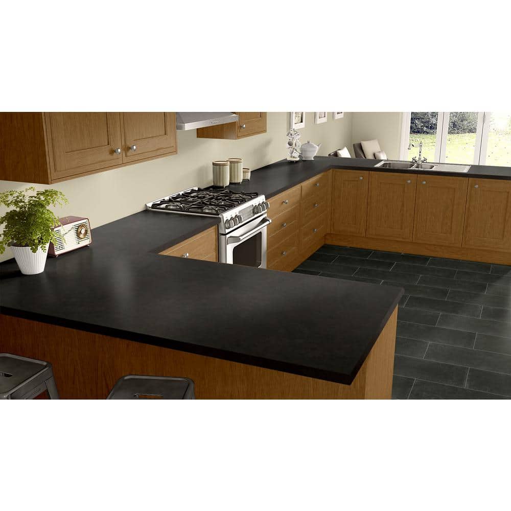 4 ft. x 8 ft. Laminate Sheet in Rustic Slate with Standard Fine Velvet Texture Finish - Hercitys