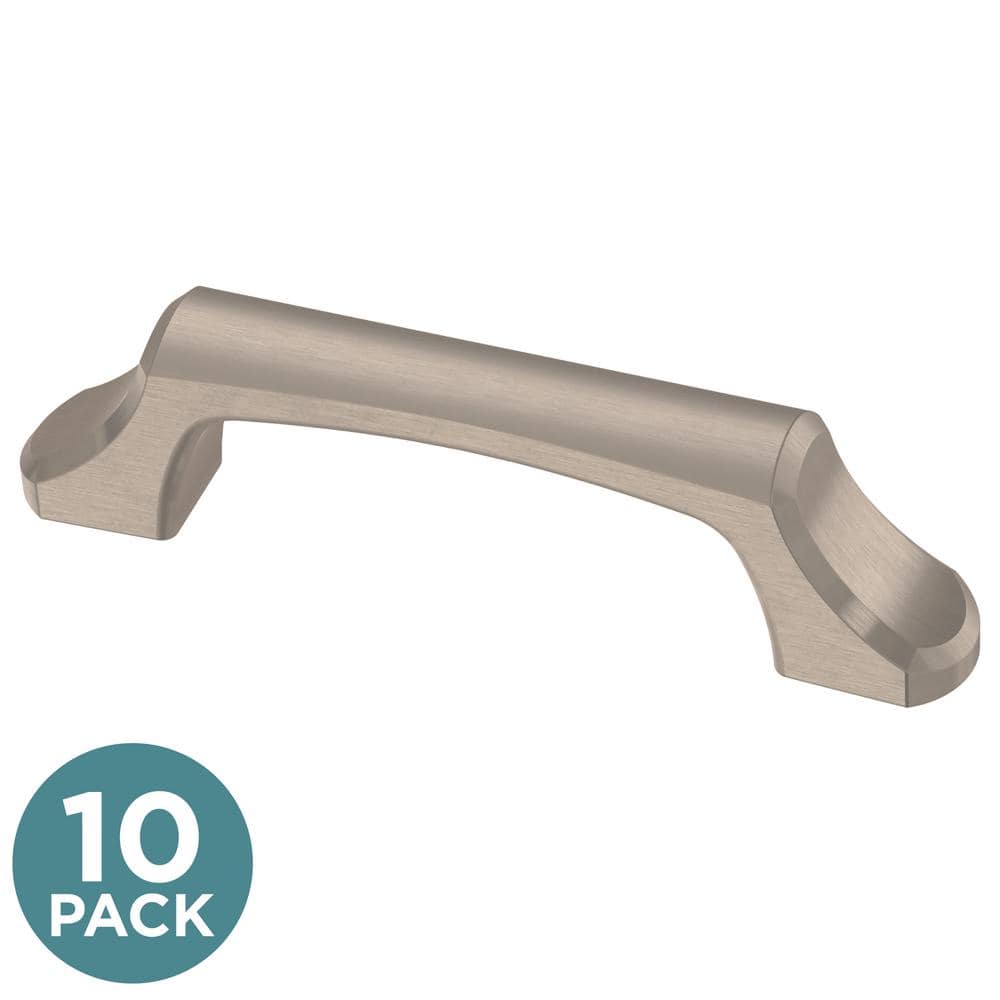 (10-Pack) Archways 3 in. (76 mm) Classic Satin Nickel Arch Cabinet Handle Drawer Pulls - Hercitys