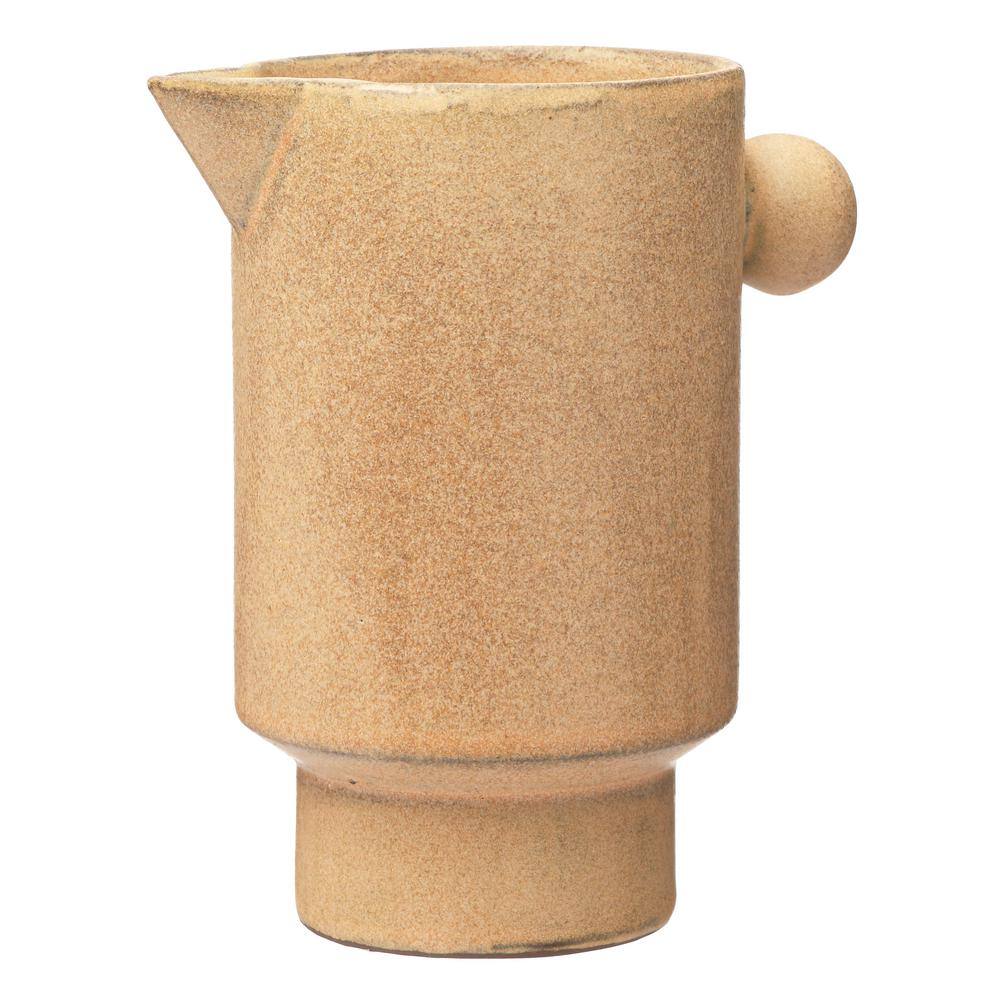 23.67 fl. Oz. Brown Stoneware Microwave Safe Pitchers - Hercitys