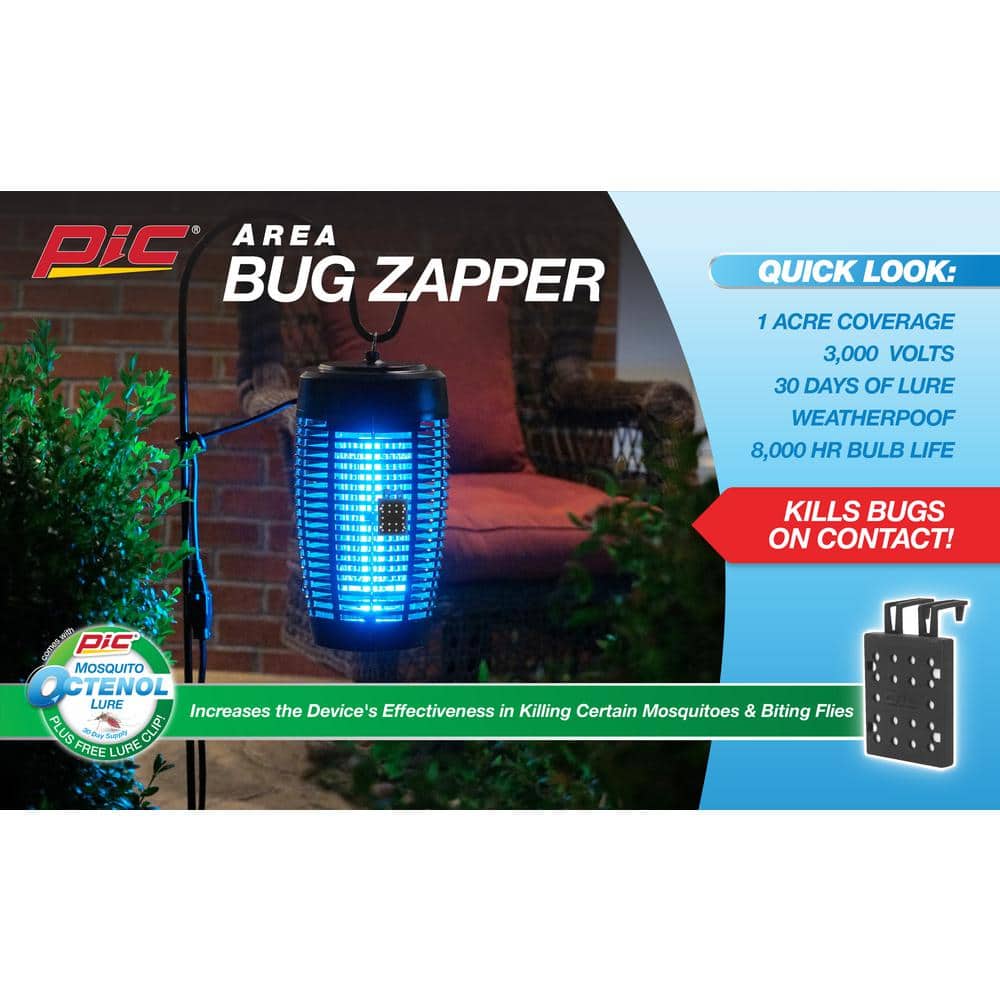 40-Watt Area Bug Zapper with Mosquito Octenol Lure - Hercitys