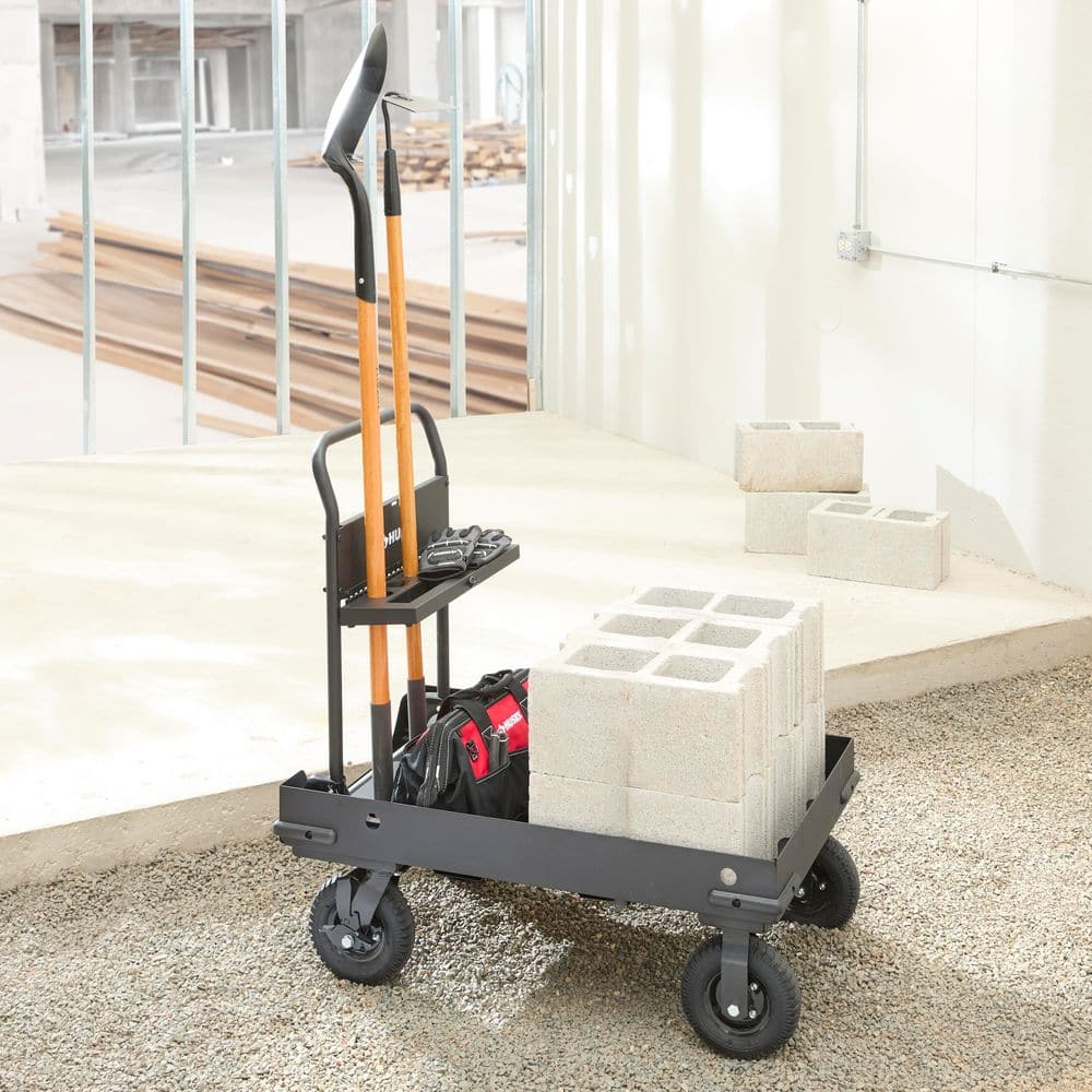 38 in. W All-Terrain Folding Tool Cart - Hercitys