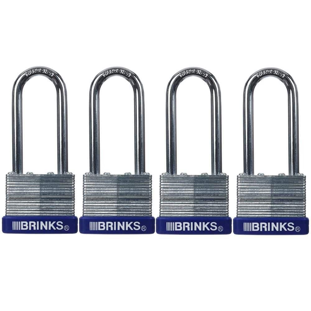 2-1/4 in.  (40 mm) Laminated Steel Keyed Padlock (4-Pack) - Hercitys