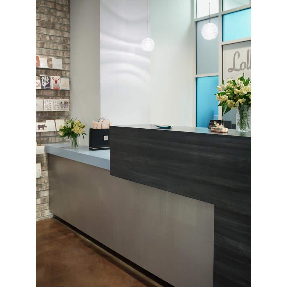 4 ft. x 8 ft. Laminate Sheet in Blackened Steel with Matte Finish - Hercitys