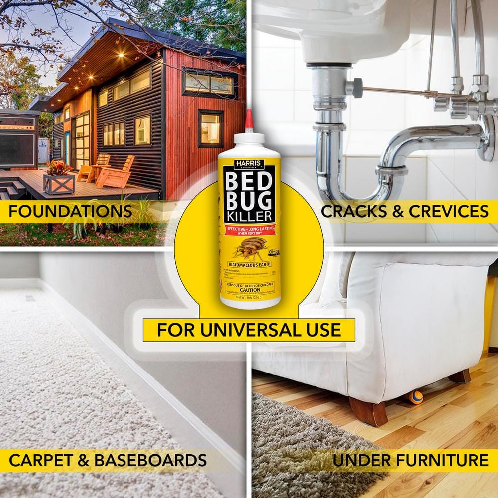 32 oz. 5-Minute Bed Bug Insect Killer and 8 oz. Diatomaceous Earth Bed Bug Killer - Hercitys