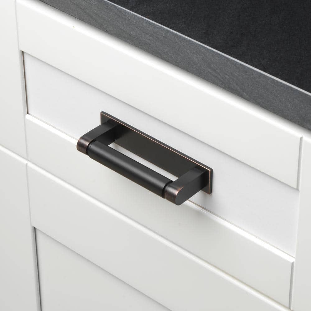 4-3/4 in. Squared Cabinet Backplate 3-3/4 in. Center to Center, 5342-96-ORB - Hercitys