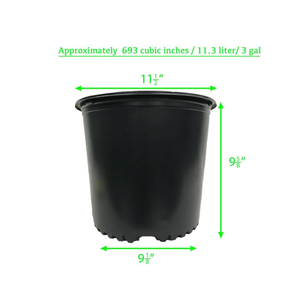 3 Gal. Nursery Pots (20-Pack) - Hercitys