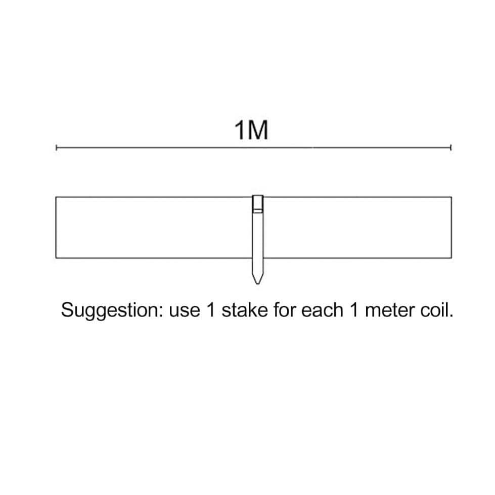 480 in. 40 ft. x 5 in. Brown Plastic Landscape Edging Coil, Flexible Garden Edging with 10-Stakes - Hercitys