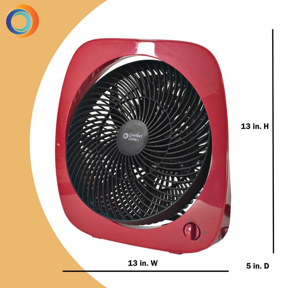 10 in. 3-Speed Turbo Table Fan with Rotary Control - Hercitys