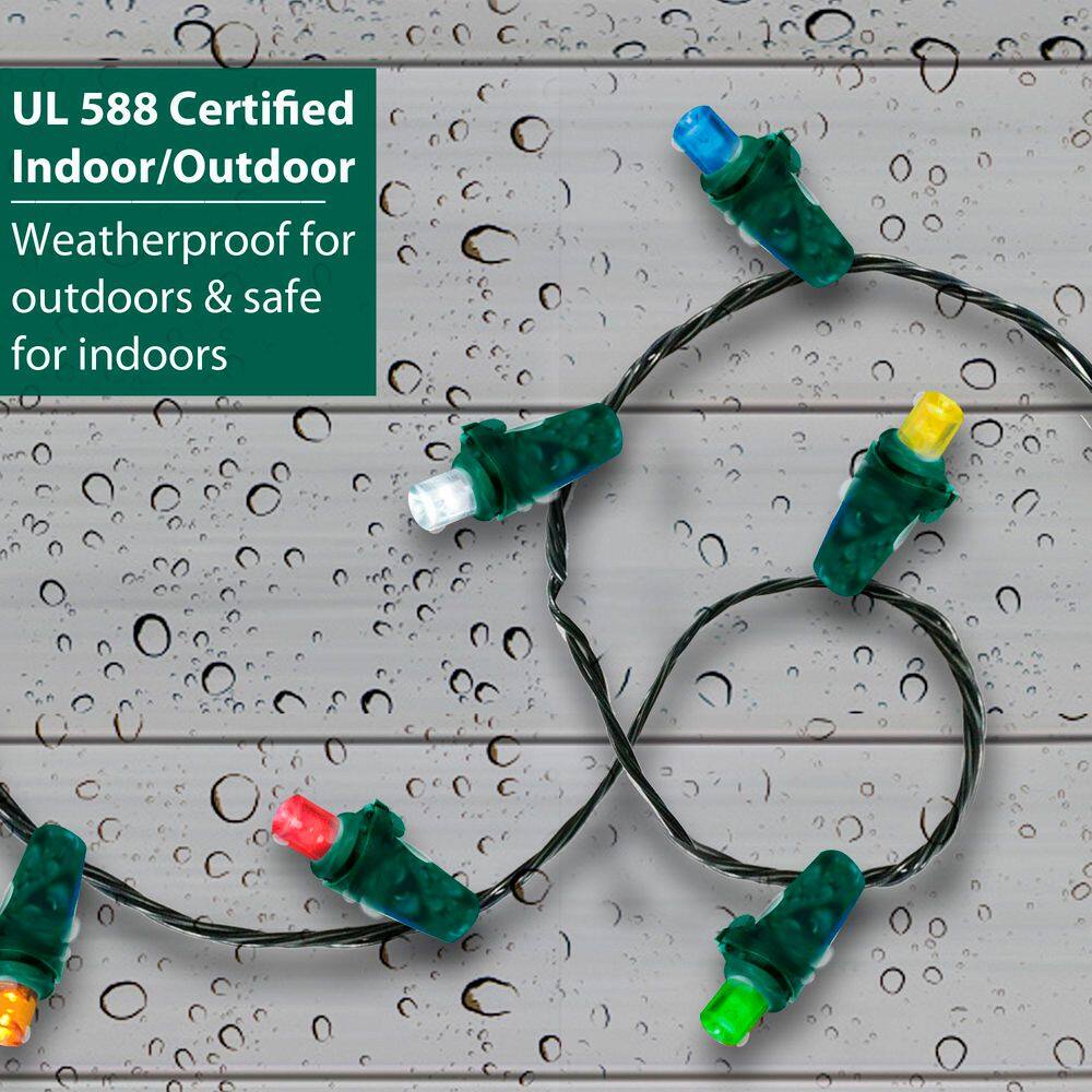 17 ft. 50-Count LED Multi Christmas Micro Mini Lights - Hercitys