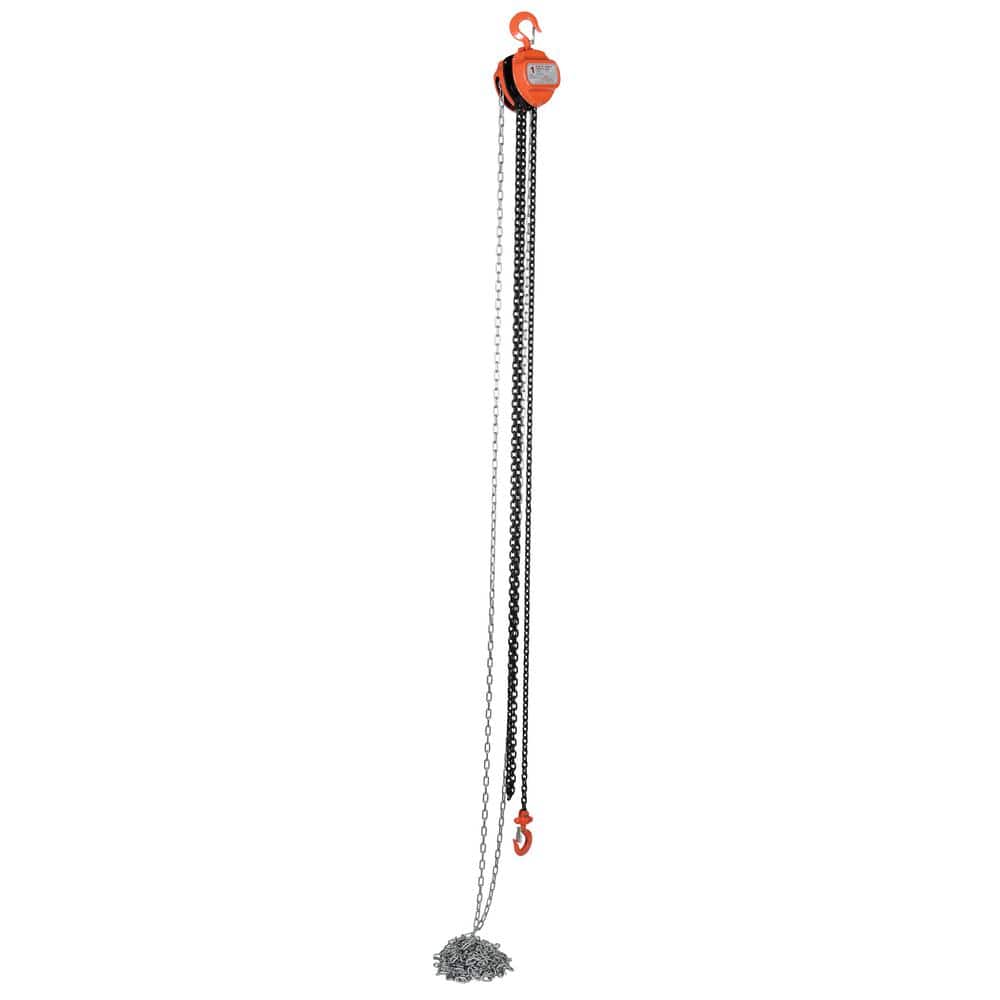 2,000 lbs. Capacity 20 ft. Manual Chain Hoist - Hercitys