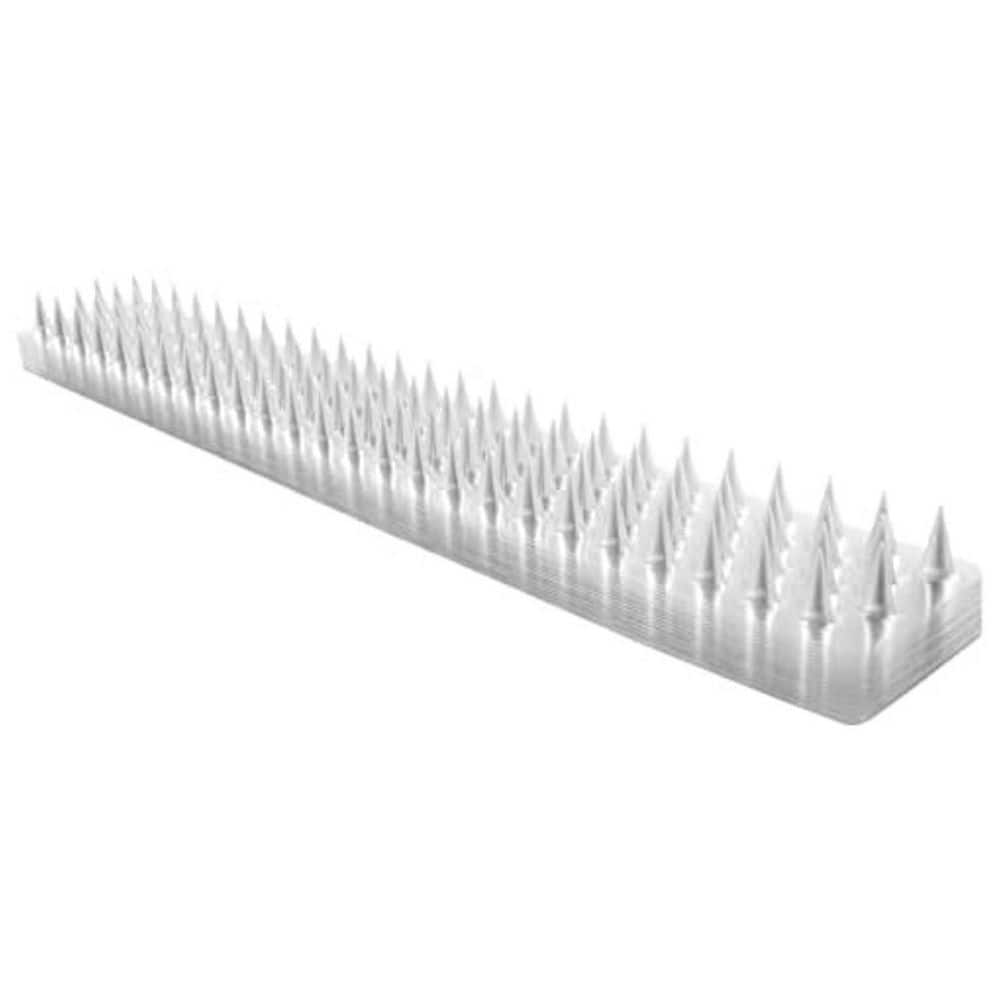 20-Pack Bird Spikes Plastic Bird Deterrent Spikes Bird Nest Preventer Keep Cats/Dogs Away Plastic Mats with Spikes - Hercitys