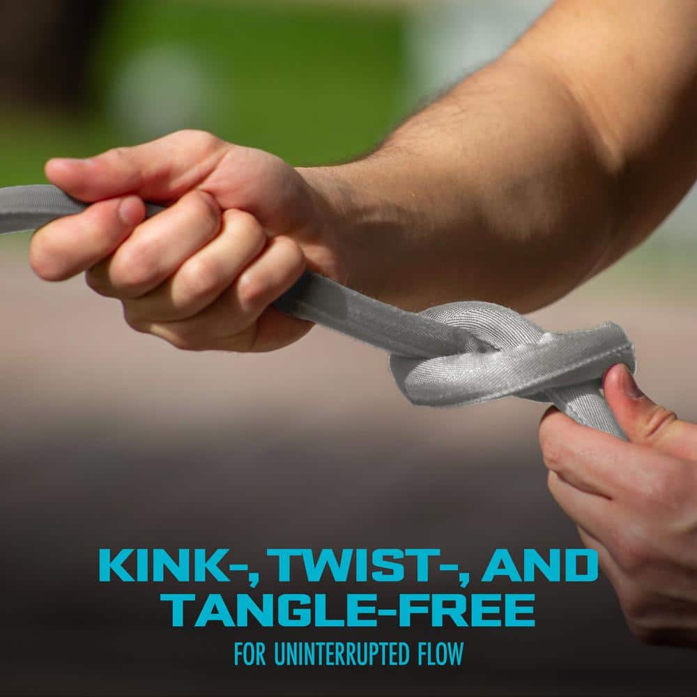 1/2 in. Dia. x 100 ft. Xtreme Fiber jacket Garden Hose, Metal Fittings - Hercitys