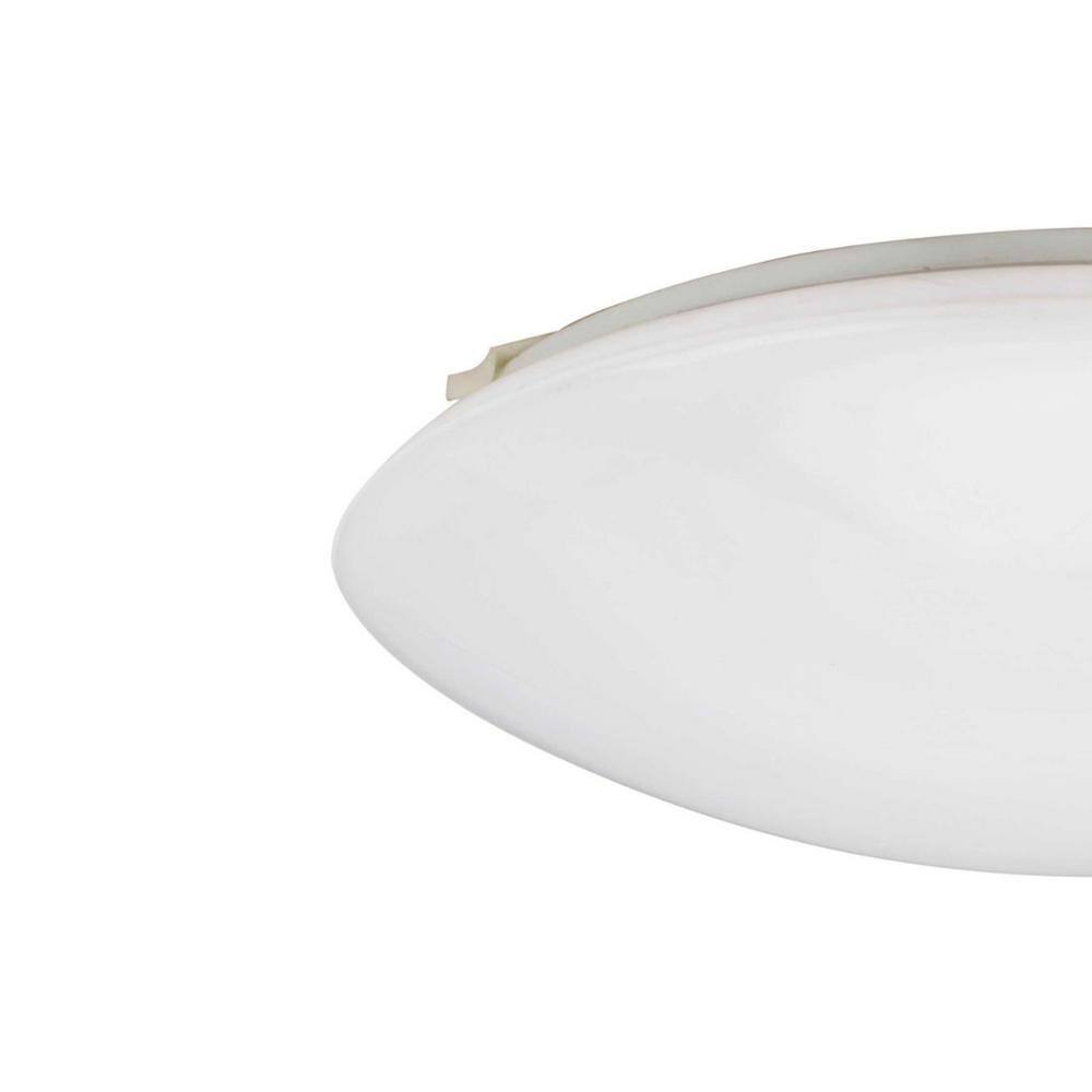 12 in. 1-Light Brushed Nickel LED Flush Mount - Hercitys