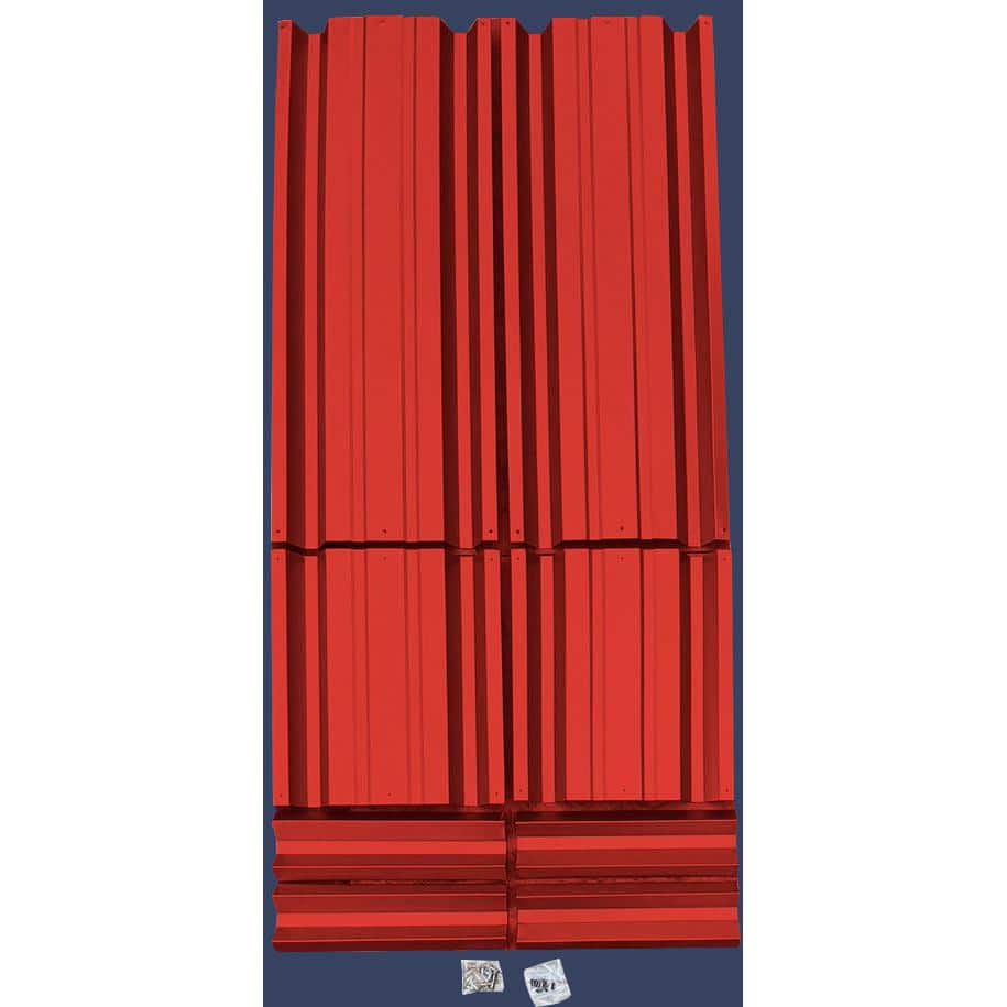 24 inch by 48 inch Rectangle Bright Red Metal Planter Box - Hercitys