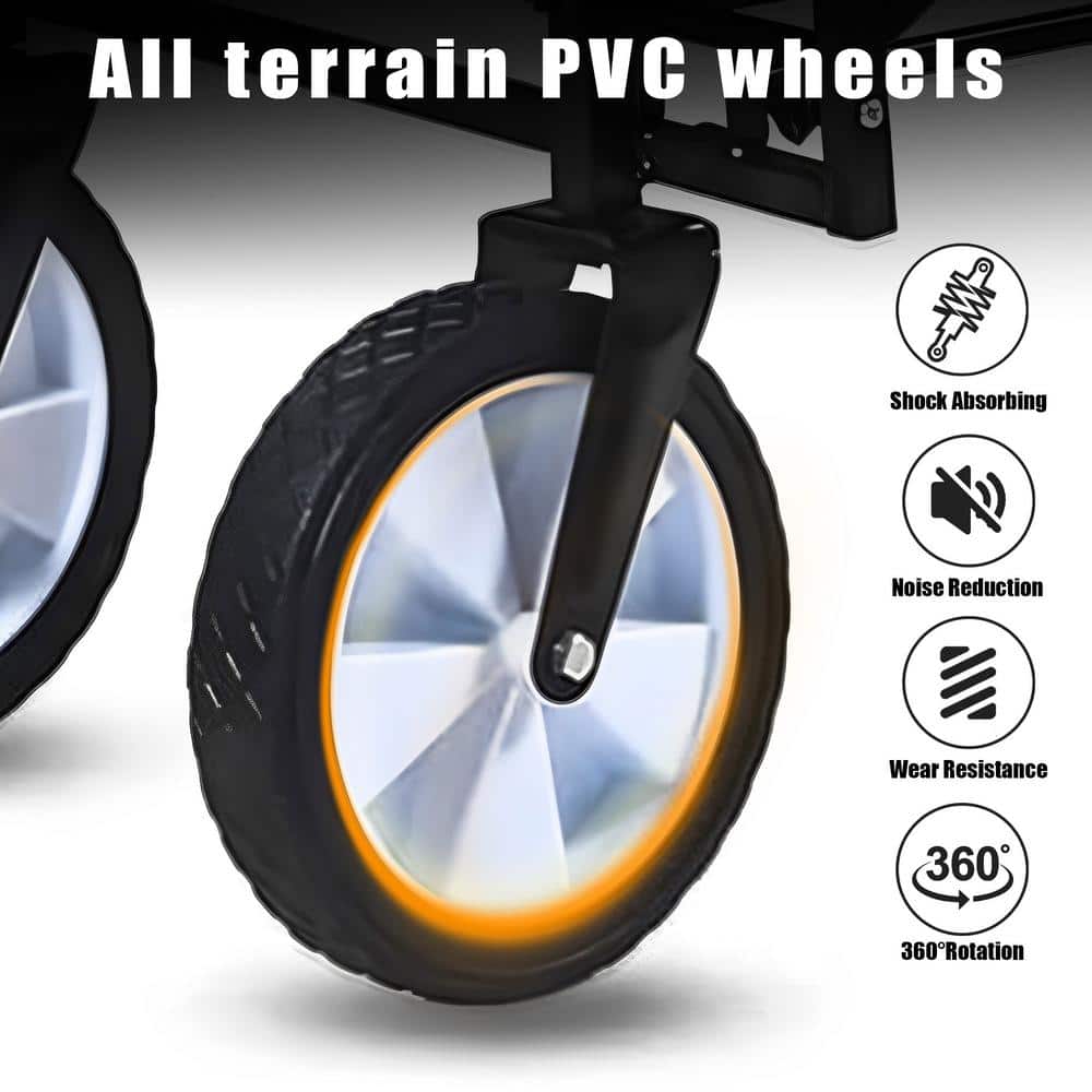 3 cu. ft. Fabric Garden Cart in Blue - Hercitys