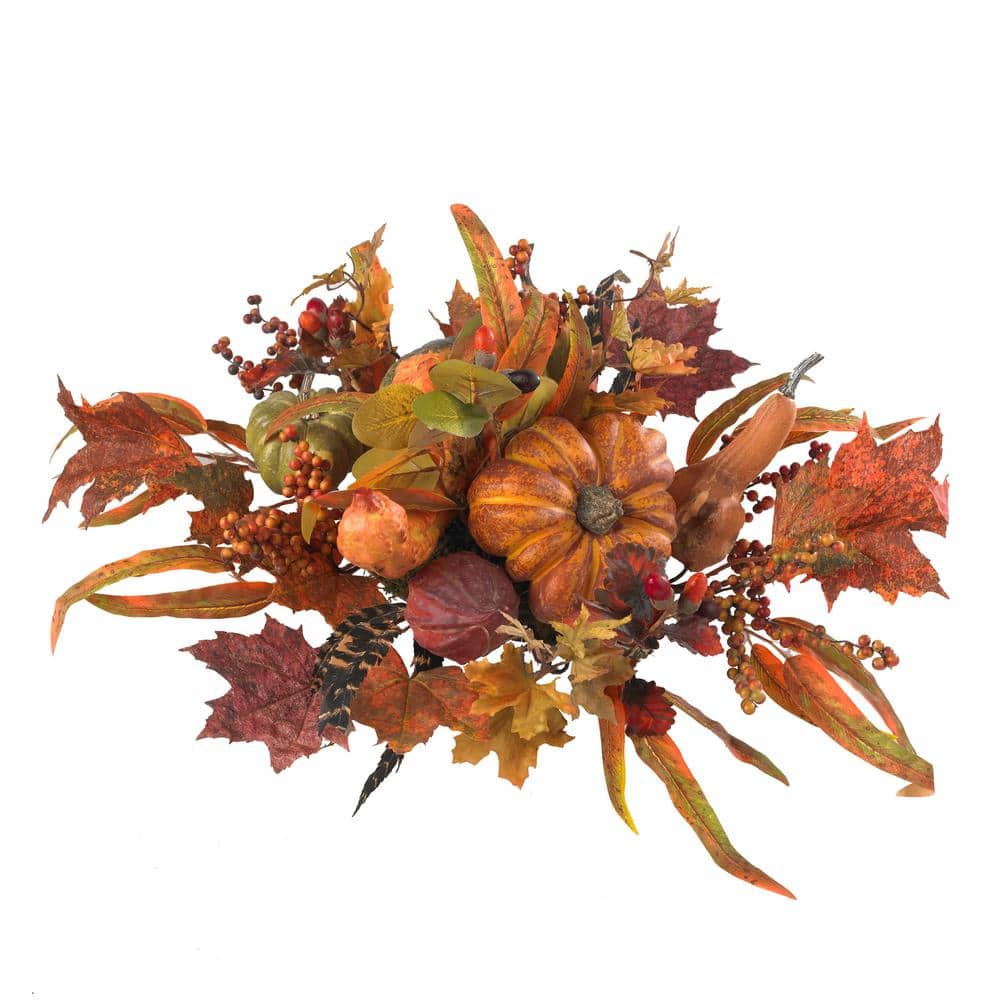 26 in. Harvest Artificial Foliage Centerpiece - Hercitys