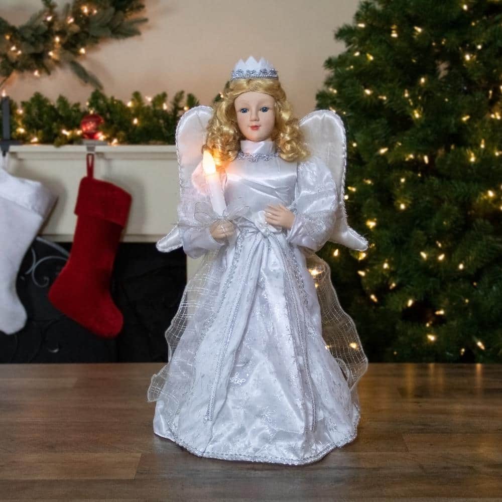 24 in. Lighted Standing Animated Angel Musical Christmas Figure - Hercitys