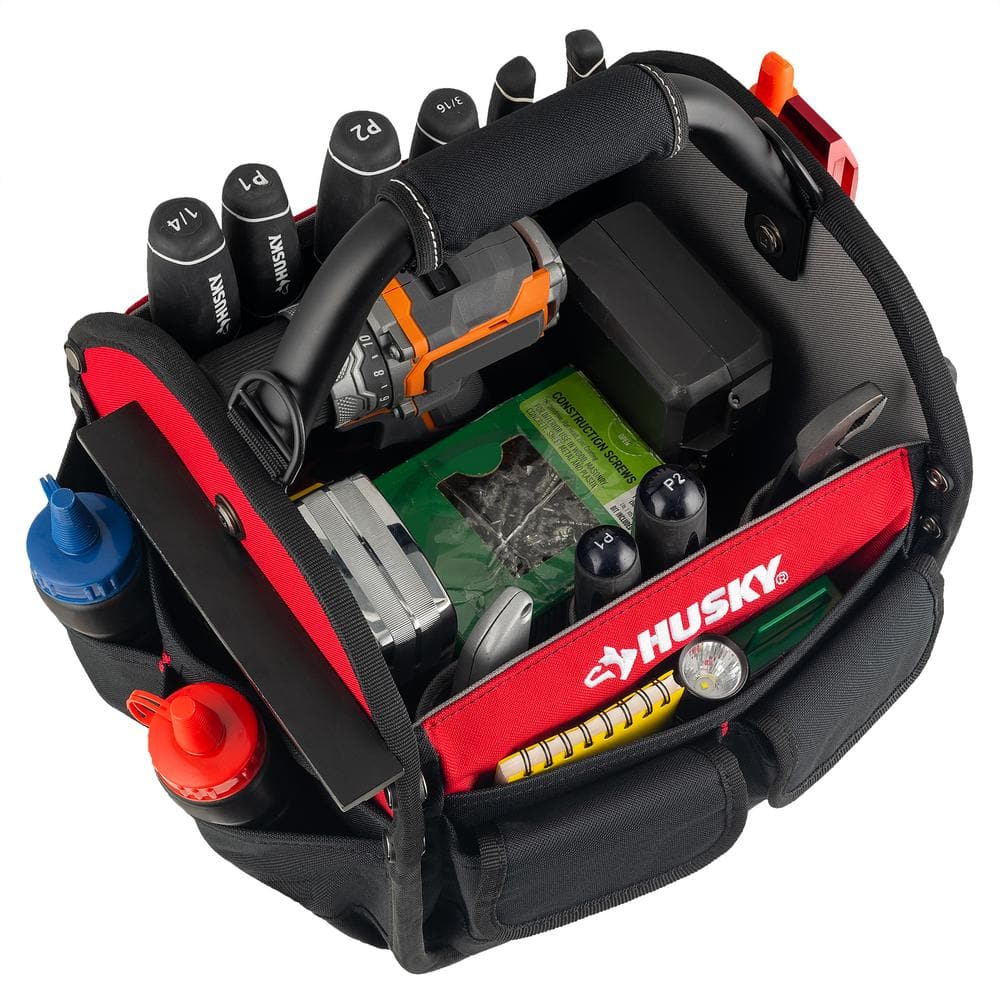 10 in. 15 Pocket Open Top Tool Bag - Hercitys