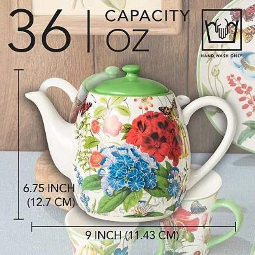 4.5-Cup Ceramic Greenhouse Teapot - Hercitys