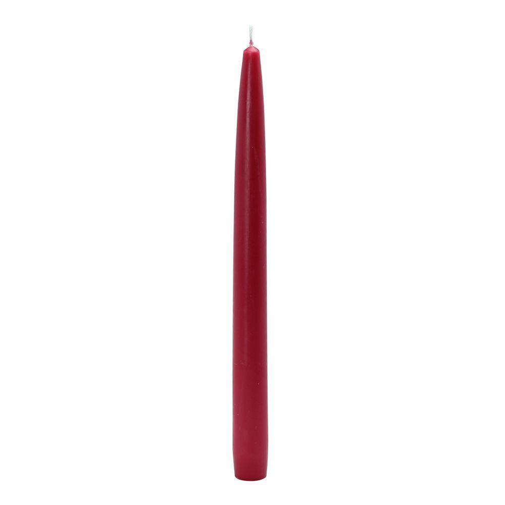 10 in. Red Taper Candles (12-Set) - Hercitys