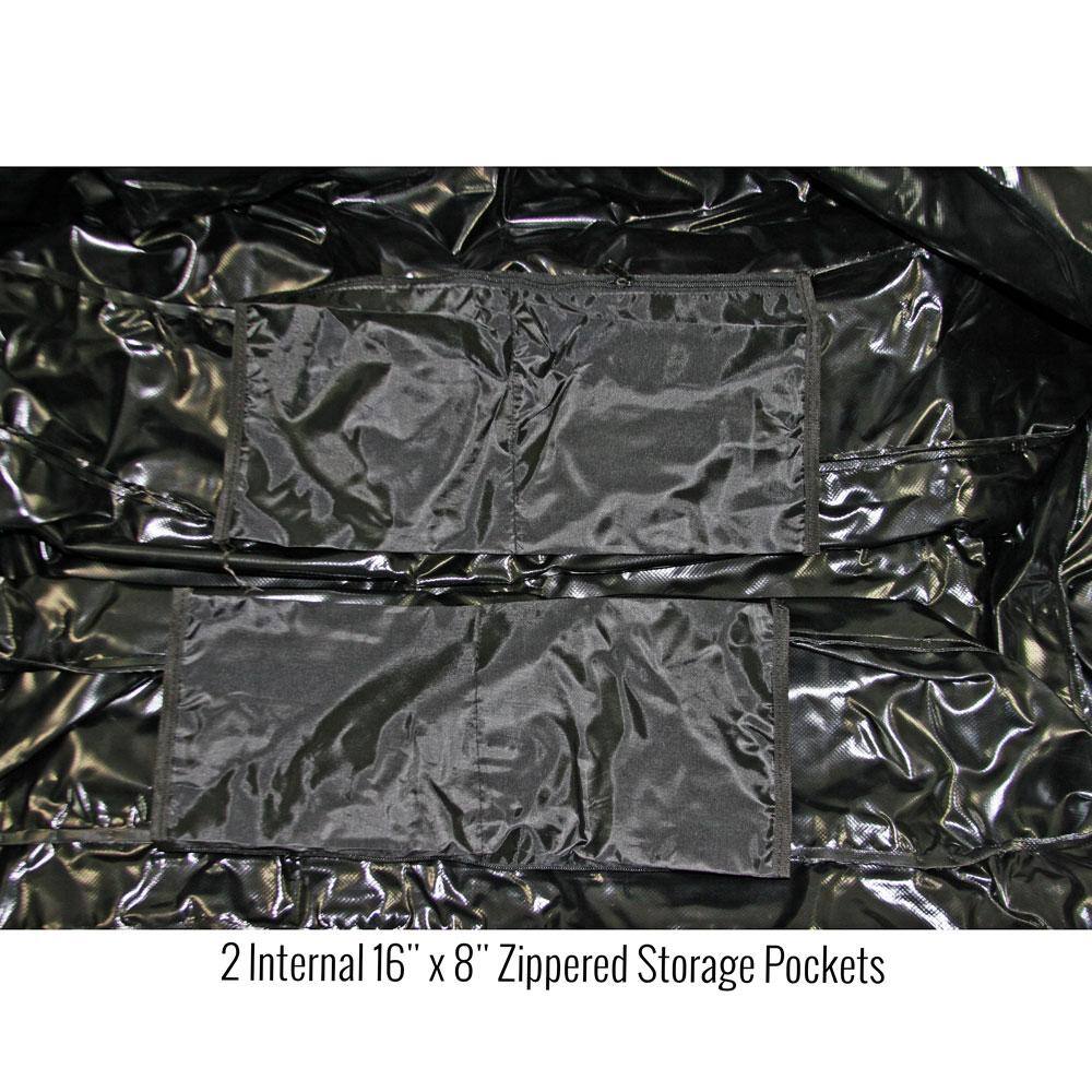 48 in. Waterproof Hitch Cargo Carrier Rack Bag with Expandable Height - Hercitys