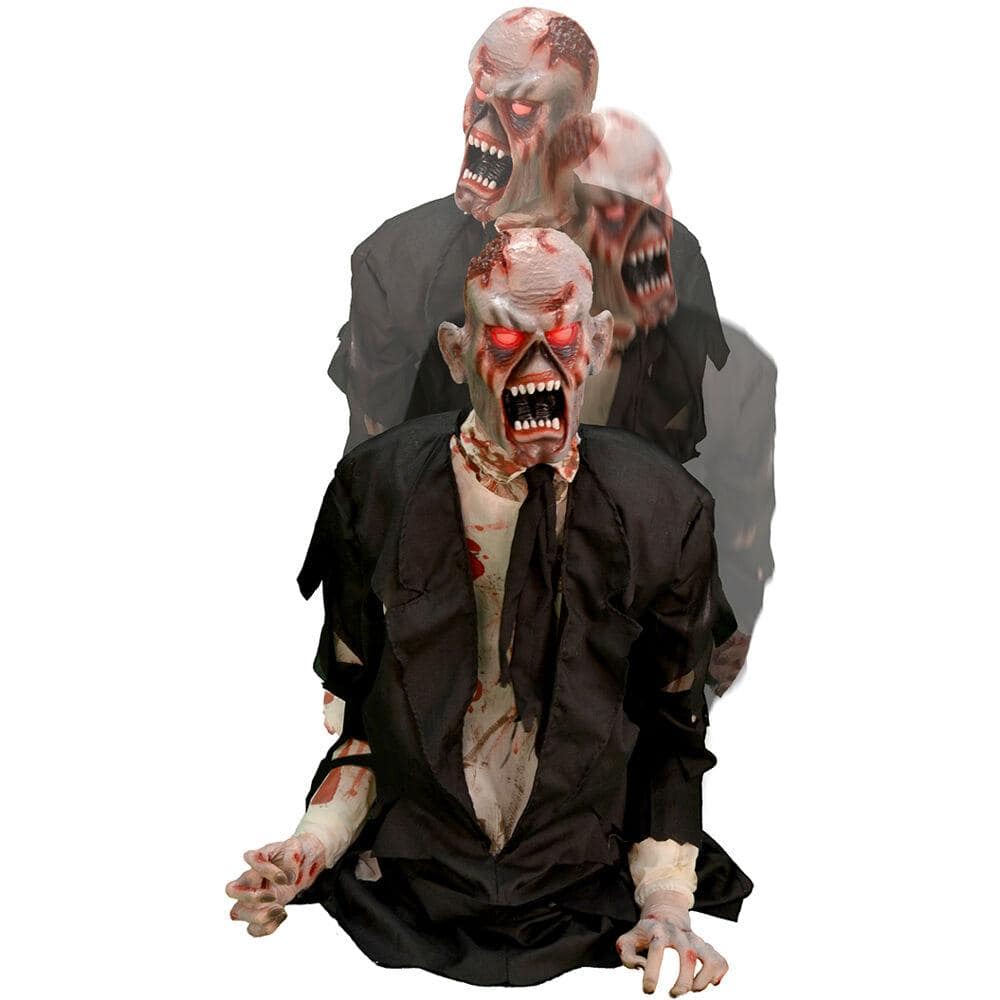 35 in. Battery Operated Halloween Animated Damien by Tekky Halloween Prop - Hercitys