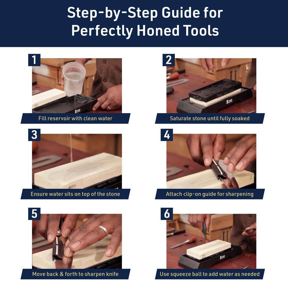 5-Piece Carbide Whetstone Sharpener Kit - Hercitys