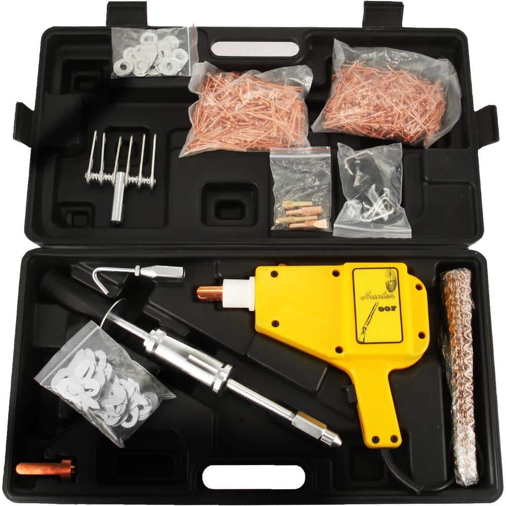 5500 800VA Stud Welder Dent Repair Kit, 110-Volt Welder Stud Kit, Stud Gun Dent Puller Kit with Complete Accessories - Hercitys