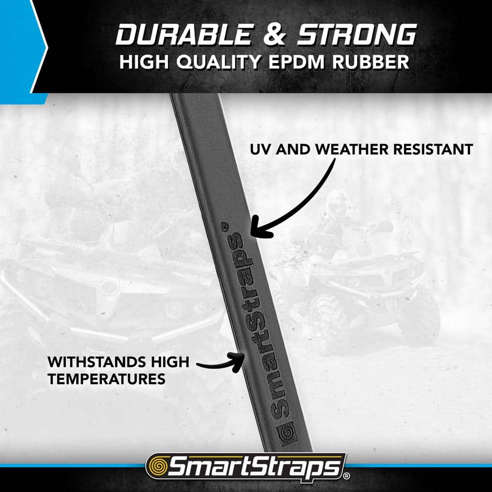 21 in. EPDM Rubber Tarp Straps – 4 pack - Hercitys