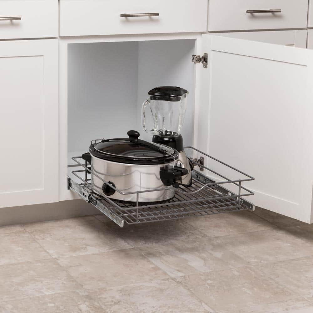 20 in. Single Tier Wire Soft-Close Pullout Basket - Hercitys