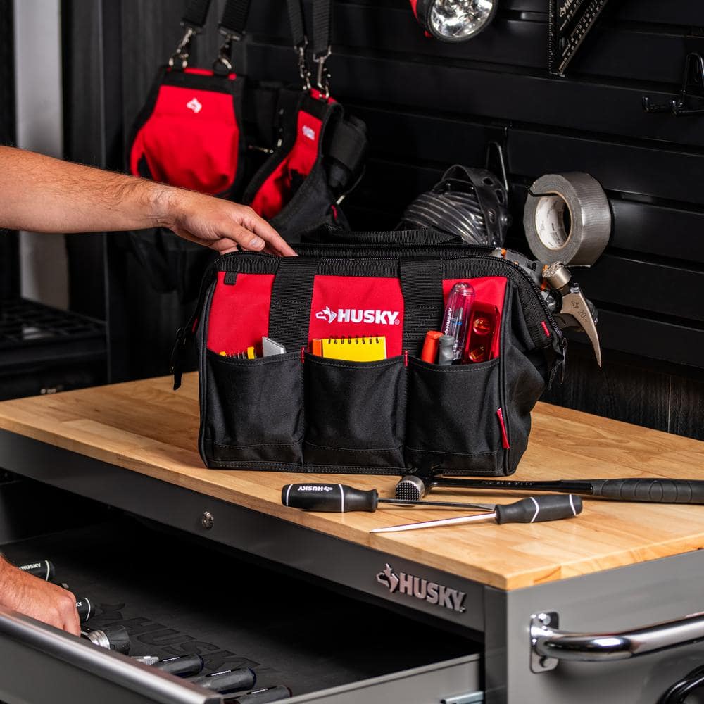 15 in. 8 Pocket Zippered Tool Bag - Hercitys