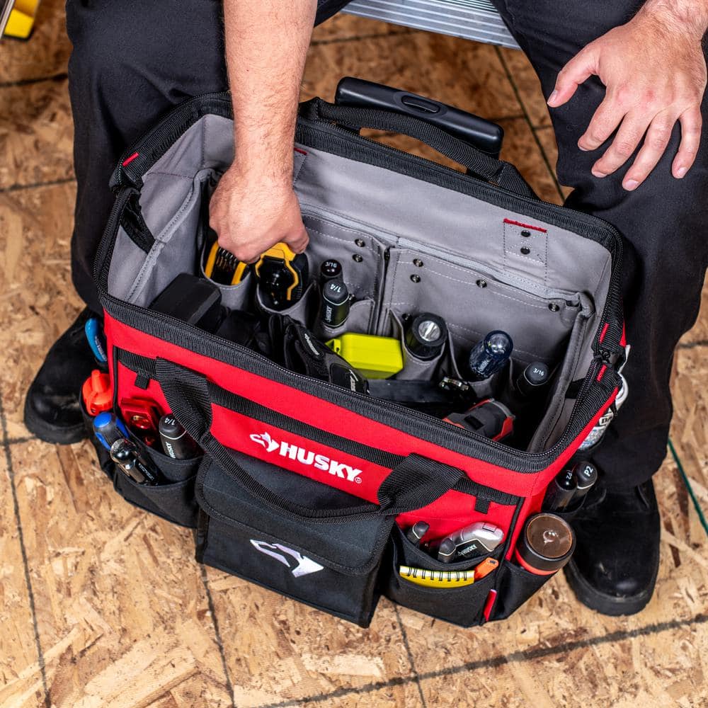 18 in. 18 Pocket Rolling Tool Bag - Hercitys