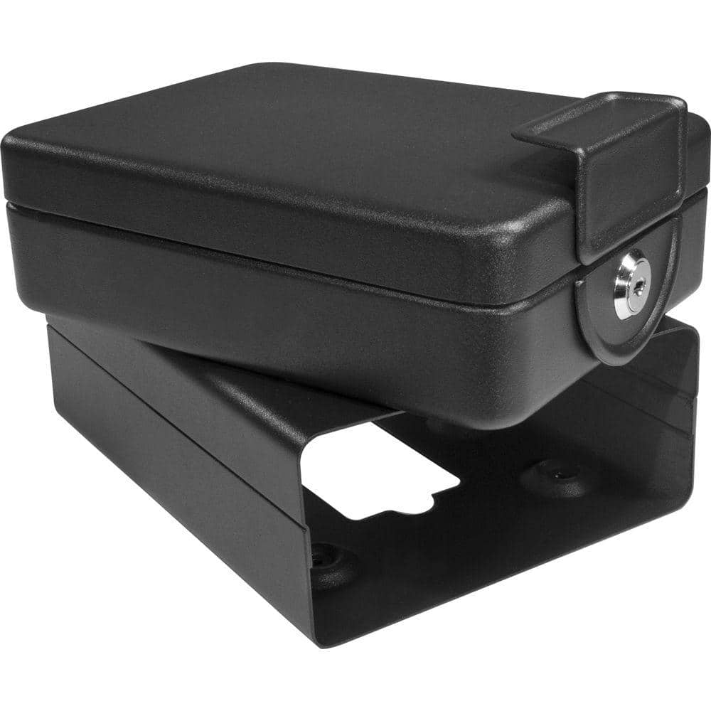 0.02 cu. ft. Steel Compact Key Lock Box Safe with Mounting Sleeve - Hercitys
