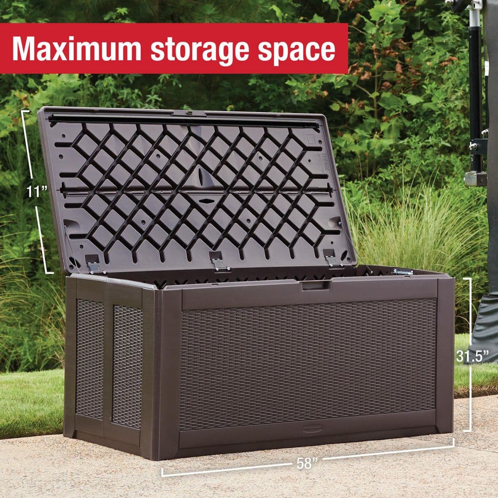 134 Gal. XL Resin Deck Box - Hercitys