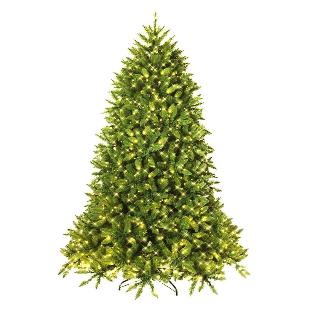 5 ft. Pre-Lit LED Slim Fraser Fir Artificial Christmas Tree with 450 Twinkling White Lights - Hercitys