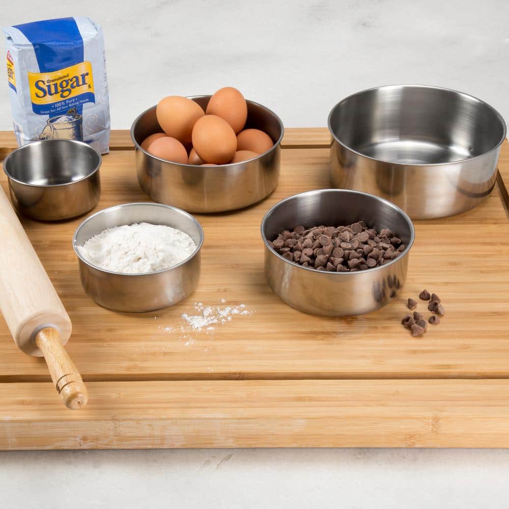 5-Piece Stainless Steel Bowl Set with Lids - Hercitys