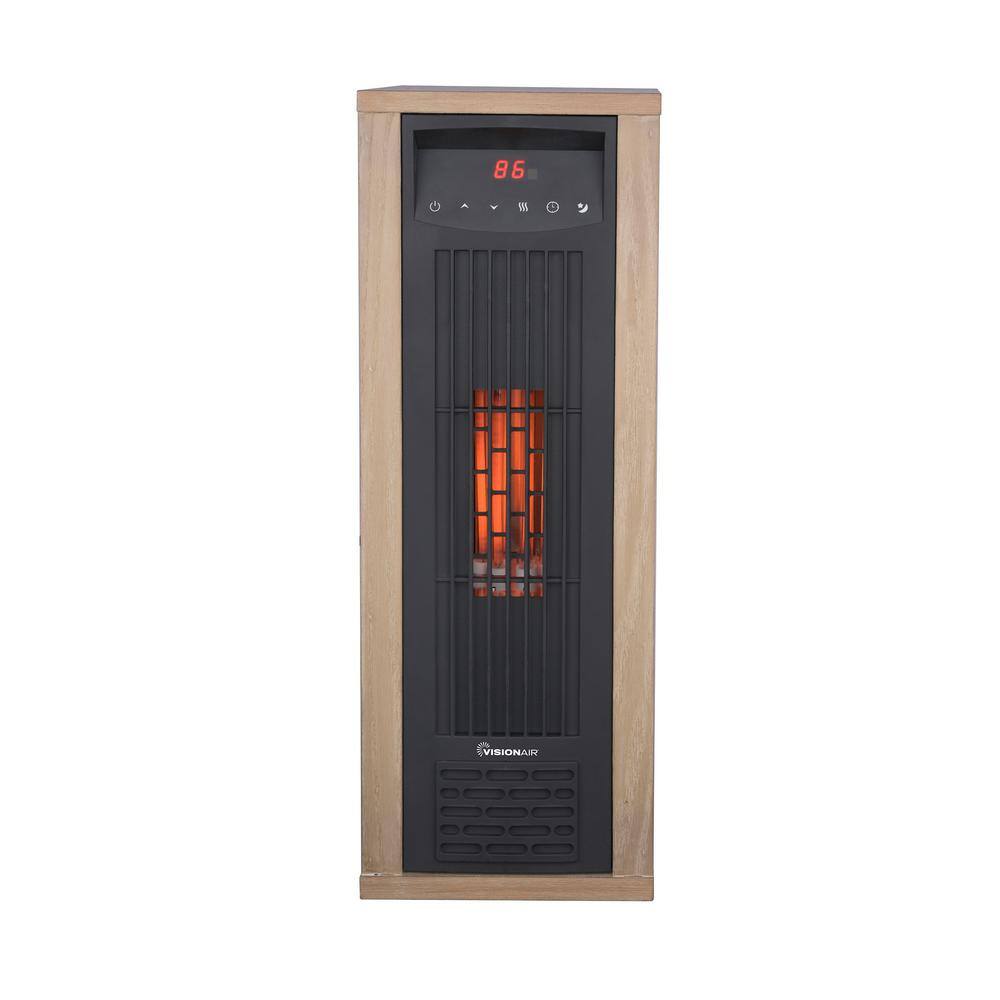 24″ 1000/1500W Digital 6 Tube Infrared Heater with Remote - Hercitys