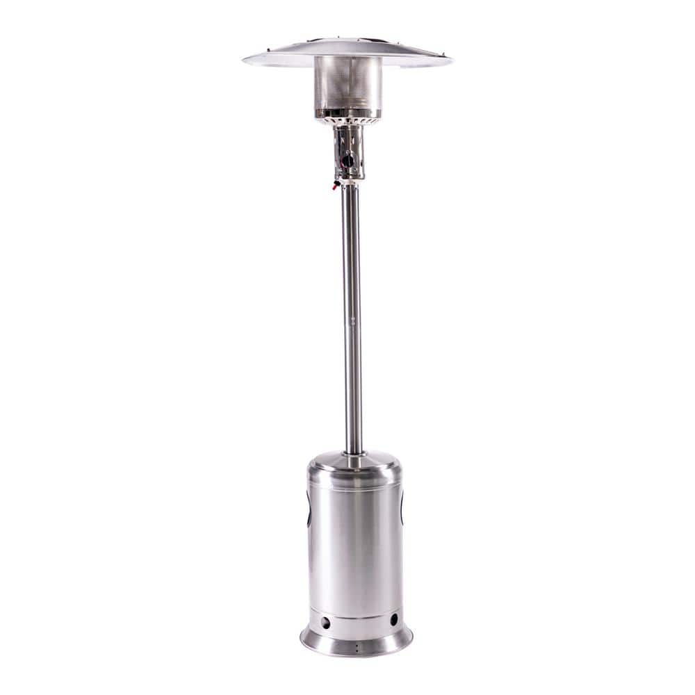 47,000 BTU Hammered Stainless Steel Propane Outdoor Flame Patio Heater - Hercitys
