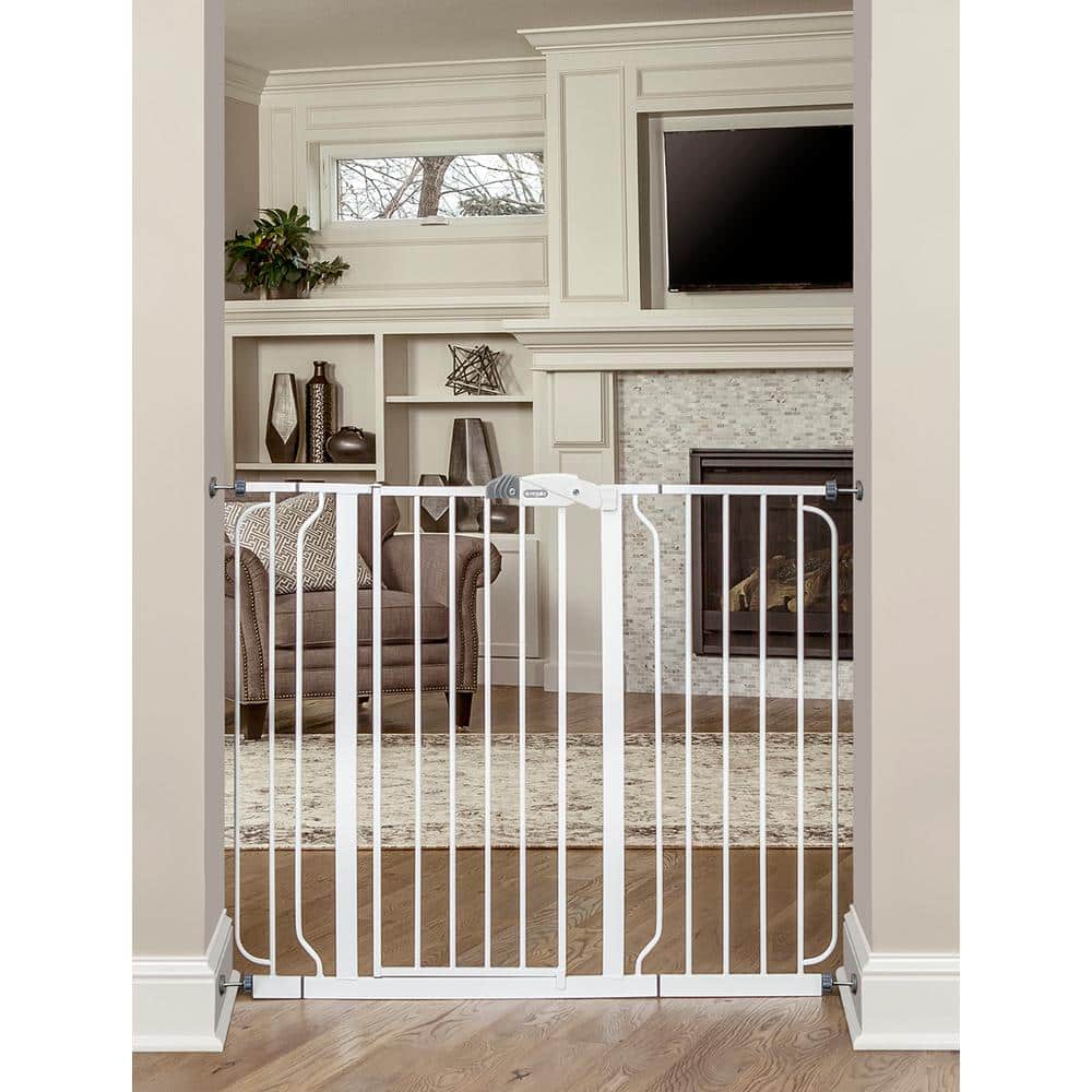 38 in. Extra Tall 49 in. W Span Metal Walk-Through Gate - Hercitys
