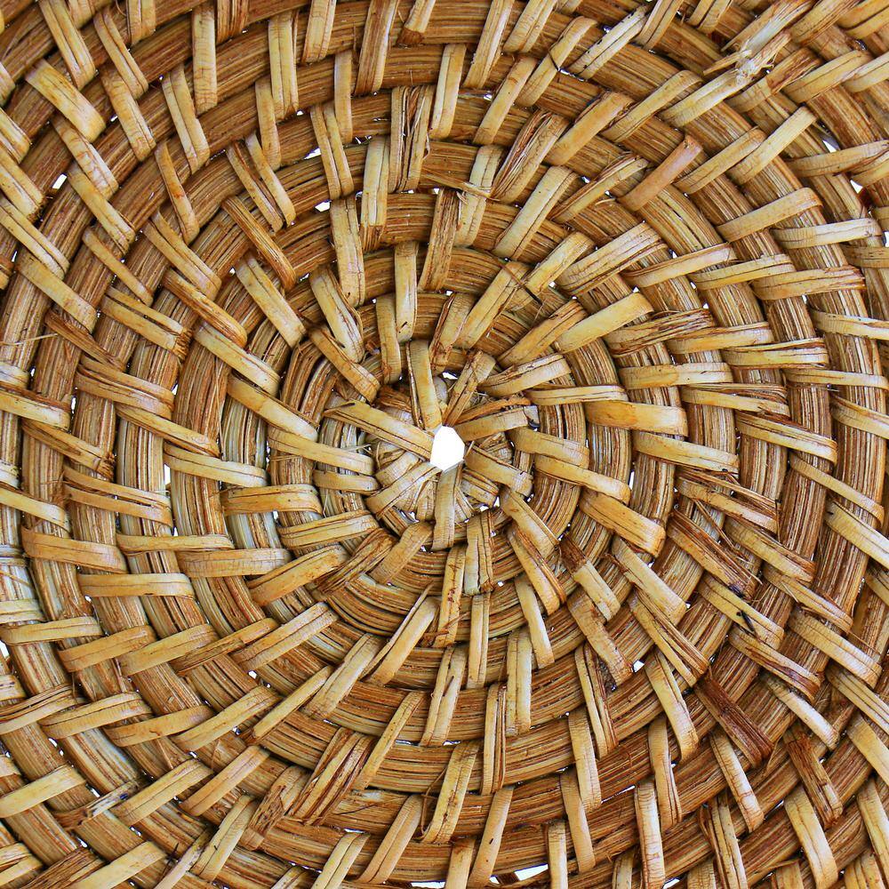 14 in. Rattan Woven Placemat in Brown - Hercitys