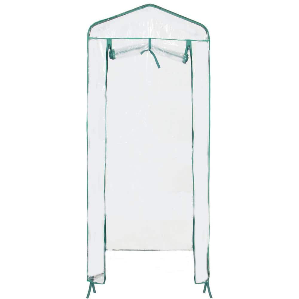 19 in. L x 27 in. W x 65 in. H Clear Replacement Cover For 4 Tier Portable Rolling Greenhouse - Hercitys