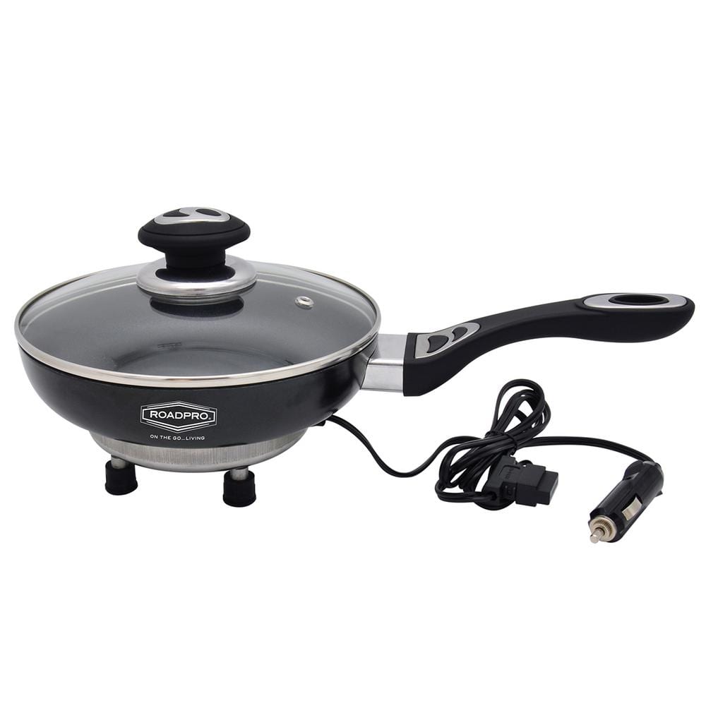 12-Volt Portable Frying Pan with Non-Stick Surface - Hercitys
