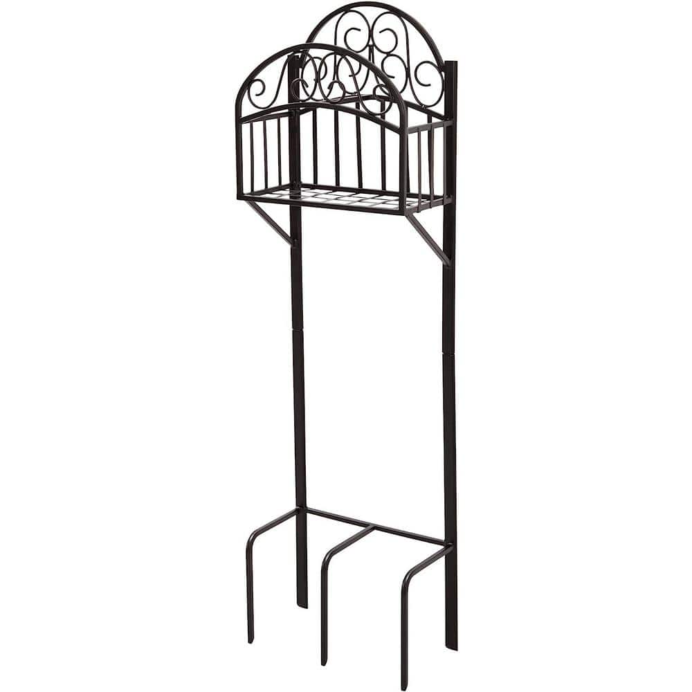 119-KD with Shelf Hose Stand, Black - Hercitys