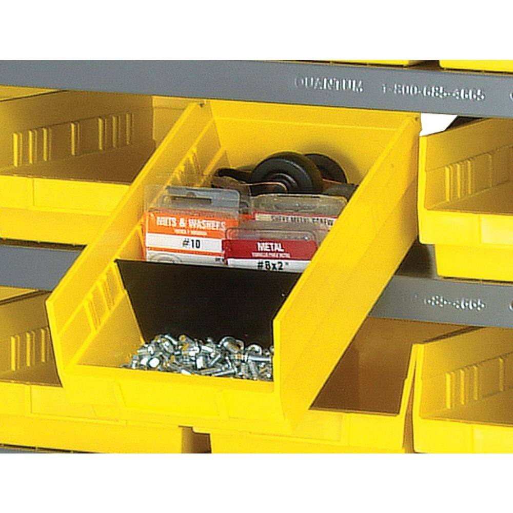 4 In. Economy 2.59 Qt. Shelf Bin in Black (30-Pack) - Hercitys