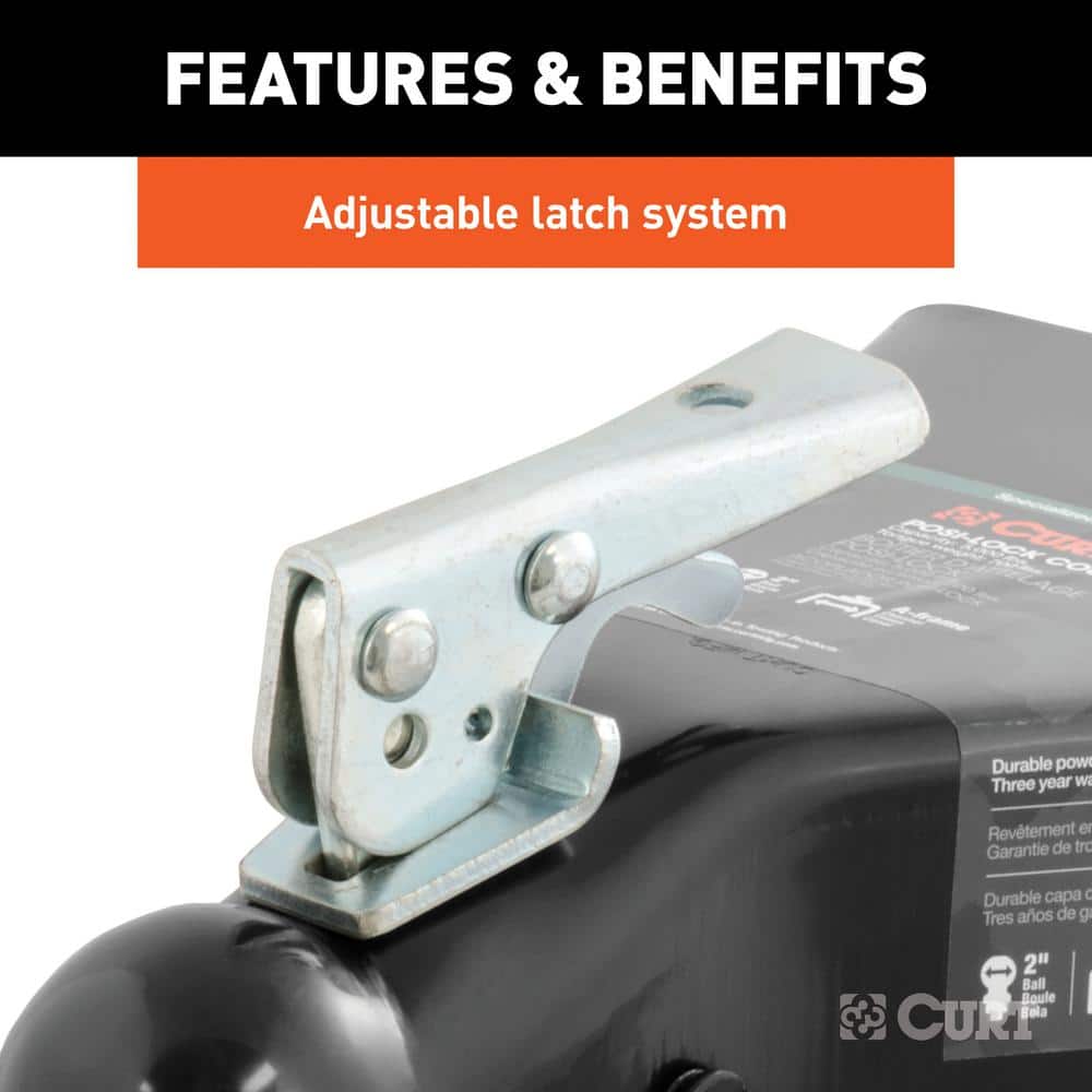 2″ A-Frame Coupler with Posi-Lock (5,000 lbs., Black) - Hercitys