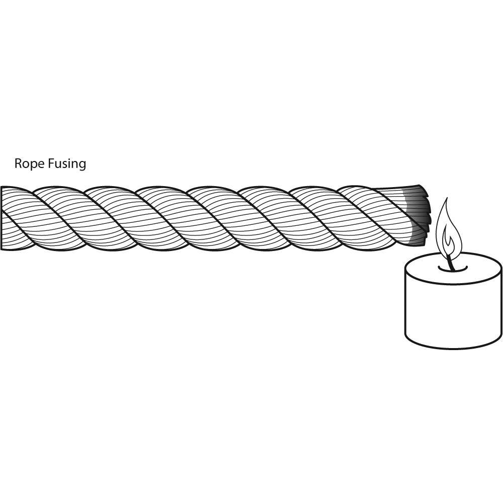 3/8 in. x 100 ft. White Twisted Polypropylene Rope - Hercitys