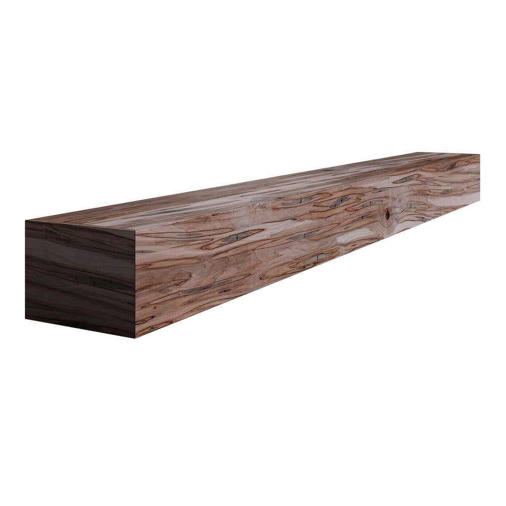 5 in. D x 7.25 in. W x 48 in. L Unfinished Ambrosia Maple Wood Mantel - Hercitys