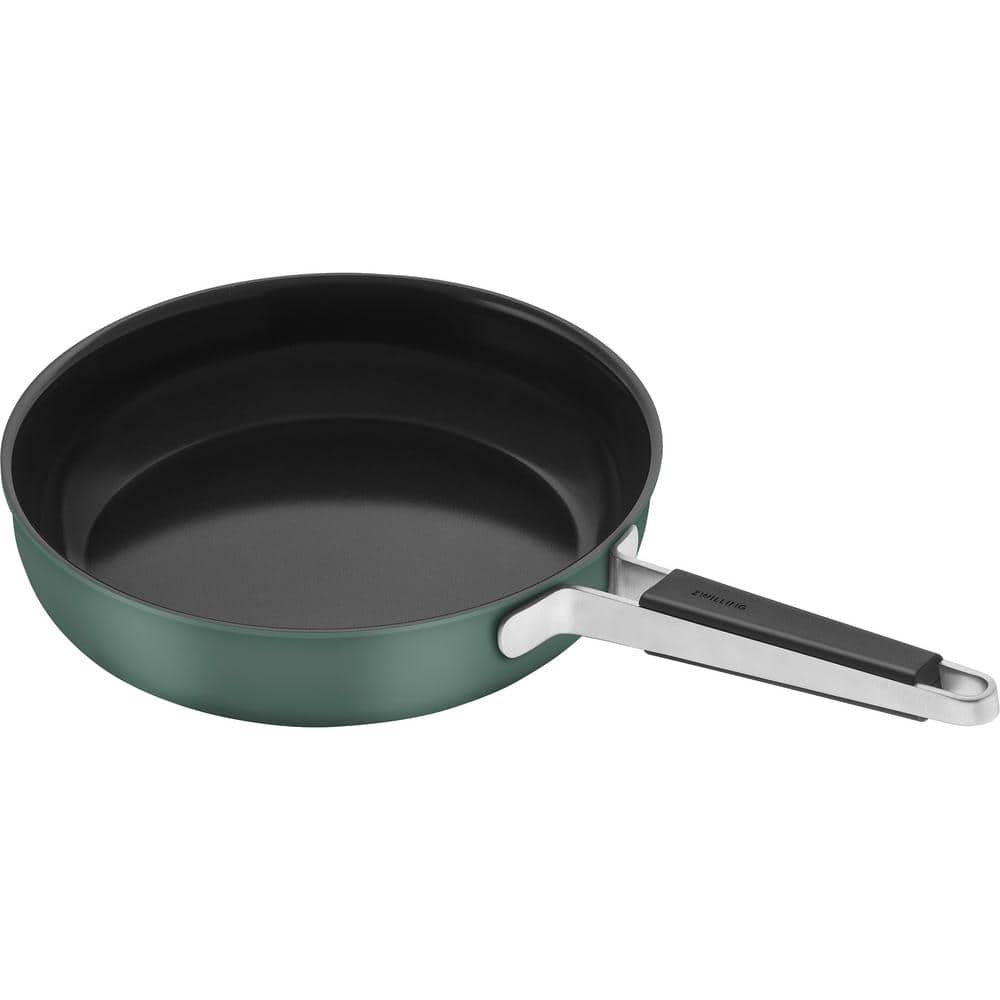 11 in. Green Stainless-Steel Ceramic Coated Nonstick Frying Pan - Hercitys